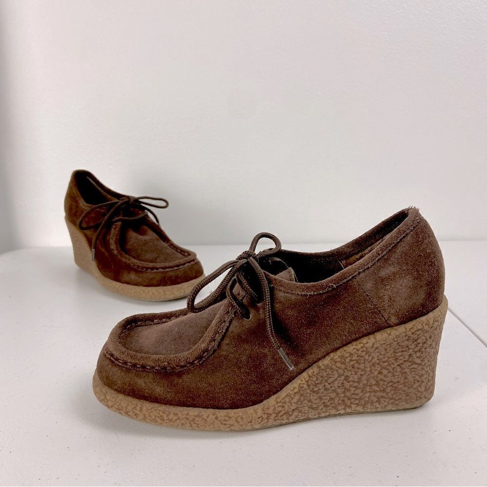 Candie's Brown Wedge Shoes